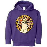 Let's Get Halloweird 60s Hippie Ghost Halloween Toddler Hoodie