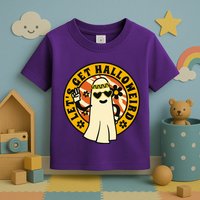 Let's Get Halloweird 60s Hippie Ghost Halloween Toddler T-Shirt