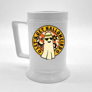 Let's Get Halloweird 60s Hippie Ghost Halloween Beer Stein