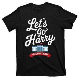 LetS Go Harry Vote For Trump American Flag T-Shirt