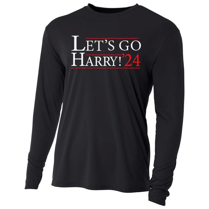 LetS Go Harry YouRe Voting Trump Today Cooling Performance Long Sleeve Crew