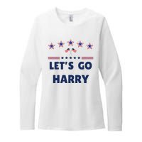 LetS Go Harry YouRe Voting Trump Today Funny 2024 Quote Womens CVC Long Sleeve Shirt