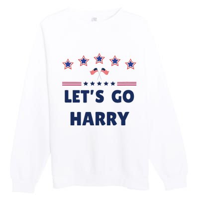 LetS Go Harry YouRe Voting Trump Today Funny 2024 Quote Premium Crewneck Sweatshirt