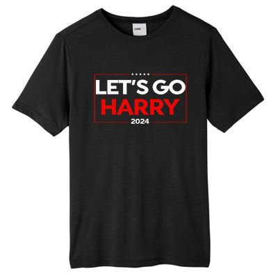 LetS Go Harry YouRe Voting Trump Today Us Flag Tall Fusion ChromaSoft Performance T-Shirt