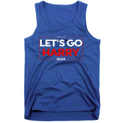 LetS Go Harry YouRe Voting Trump Today Us Flag Tank Top