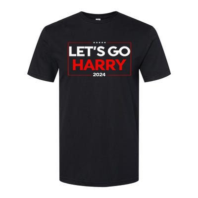 LetS Go Harry YouRe Voting Trump Today Us Flag Softstyle CVC T-Shirt