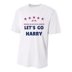 LetS Go Harry YouRe Voting Trump Today Youth Performance Sprint T-Shirt