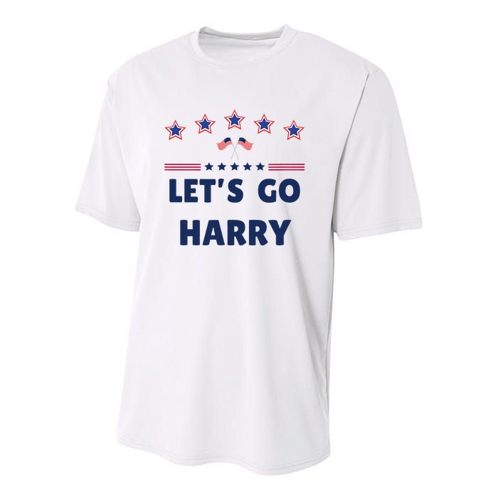 LetS Go Harry YouRe Voting Trump Today Youth Performance Sprint T-Shirt