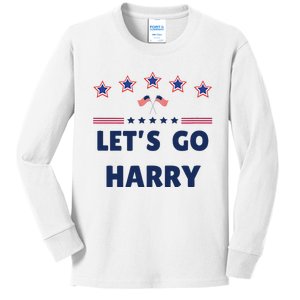 LetS Go Harry YouRe Voting Trump Today Kids Long Sleeve Shirt