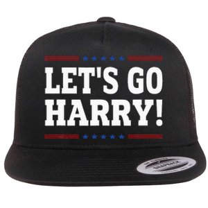 LetS Go Harry YouRe Voting Trump Today Flat Bill Trucker Hat