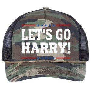 LetS Go Harry YouRe Voting Trump Today Retro Rope Trucker Hat Cap