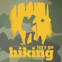 Let's Go Hiking Legacy Tie Dye Trucker Hat