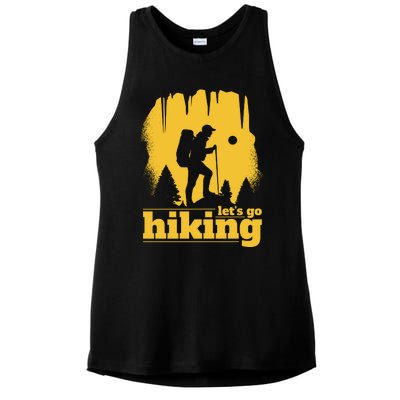 Let's Go Hiking Ladies PosiCharge Tri-Blend Wicking Tank