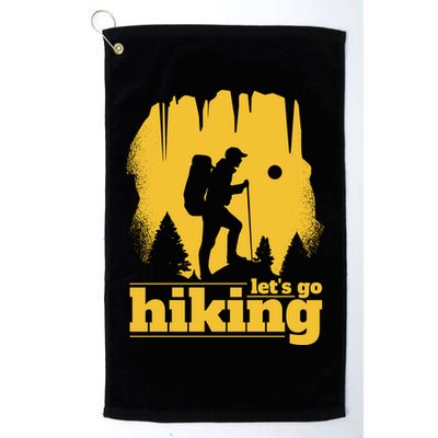 Let's Go Hiking Golf Towel