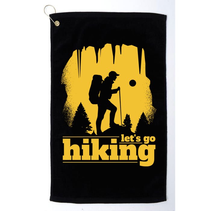 Let's Go Hiking Golf Towel