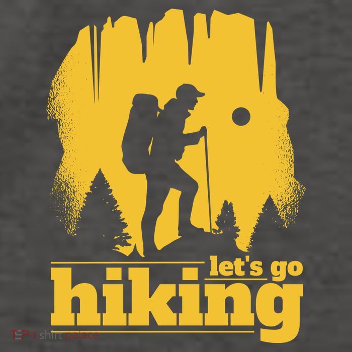 Let's Go Hiking Vector Backpack