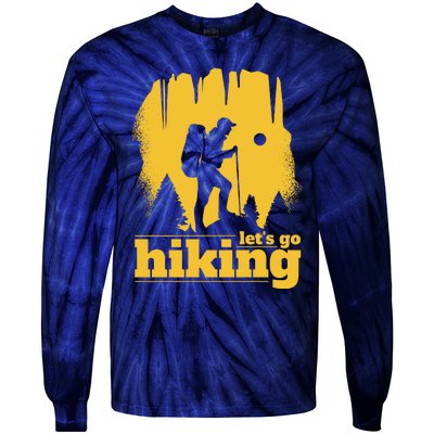 Let's Go Hiking Tie-Dye Long Sleeve Shirt