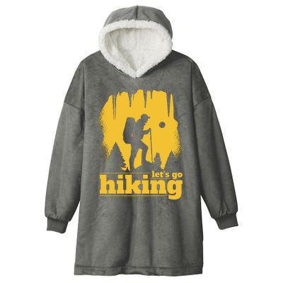 Let's Go Hiking Hooded Wearable Blanket