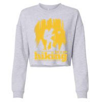 Let's Go Hiking Cropped Pullover Crew