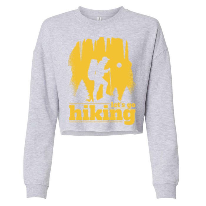 Let's Go Hiking Cropped Pullover Crew