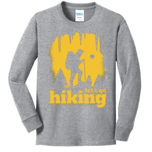 Let's Go Hiking Kids Long Sleeve Shirt