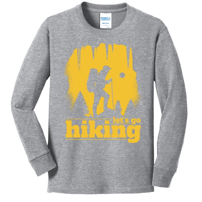 Let's Go Hiking Kids Long Sleeve Shirt