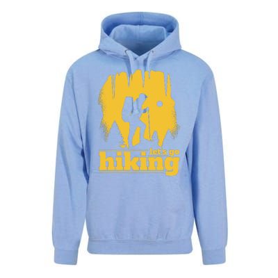 Let's Go Hiking Unisex Surf Hoodie