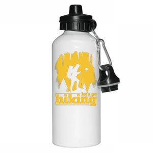 Let's Go Hiking Aluminum Water Bottle