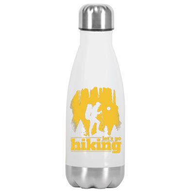 Let's Go Hiking Stainless Steel Insulated Water Bottle