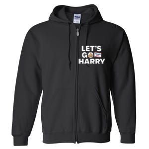 LetS Go Harry Vote For Trump 2024 Full Zip Hoodie