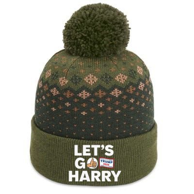 LetS Go Harry Vote For Trump 2024 The Baniff Cuffed Pom Beanie