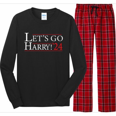 LetS Go Harry YouRe Voting Trump Today Long Sleeve Pajama Set