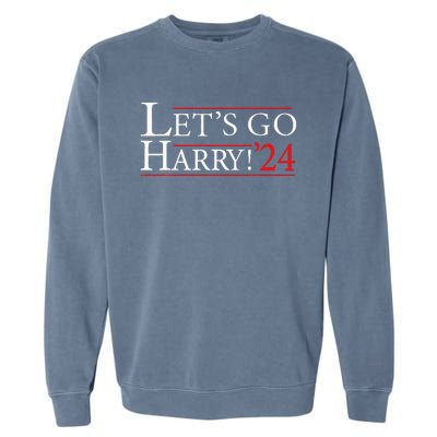 LetS Go Harry YouRe Voting Trump Today Garment-Dyed Sweatshirt