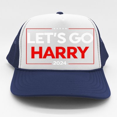 LetS Go Harry YouRe Voting Trump Today Us Flag Trucker Hat