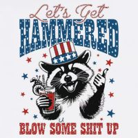 Lets Get Hammered And Blow Some Flat Bill Trucker Hat