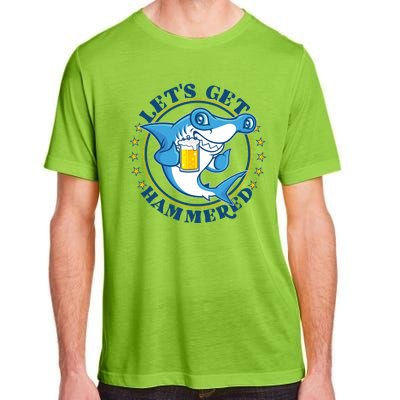 Let's Get Hammered Hammerhead Shark Beer Adult ChromaSoft Performance T-Shirt