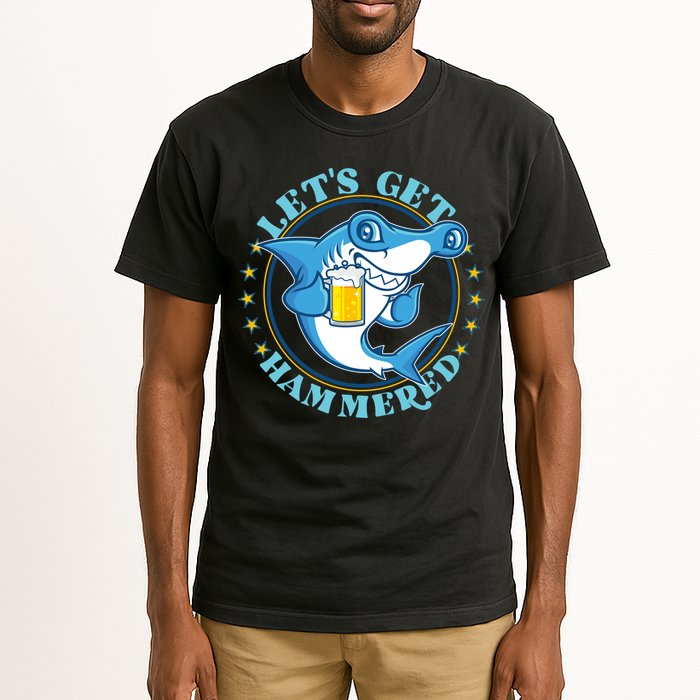 Let's Get Hammered Hammerhead Shark Beer Tall T-Shirt