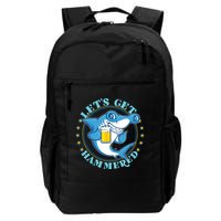 Let's Get Hammered Hammerhead Shark Beer Backpack
