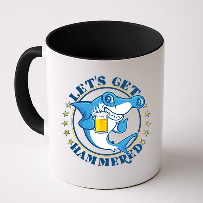 Let's Get Hammered Hammerhead Shark Beer Mug