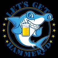 Let's Get Hammered Hammerhead Shark Beer 16oz Travel Tumbler