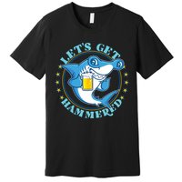 Let's Get Hammered Hammerhead Shark Beer Premium T-Shirt