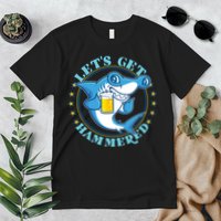 Let's Get Hammered Hammerhead Shark Beer Premium T-Shirt