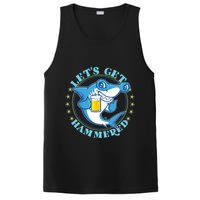 Let's Get Hammered Hammerhead Shark Beer PosiCharge Competitor Tank