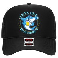 Let's Get Hammered Hammerhead Shark Beer Hat