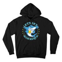 Let's Get Hammered Hammerhead Shark Beer Tall Hoodie