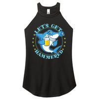Let's Get Hammered Hammerhead Shark Beer Women's Perfect Tri Rocker Tank