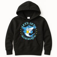 Let's Get Hammered Hammerhead Shark Beer Kids Hoodie