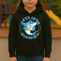 Let's Get Hammered Hammerhead Shark Beer Kids Hoodie