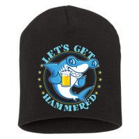 Let's Get Hammered Hammerhead Shark Beer Short Acrylic Beanie
