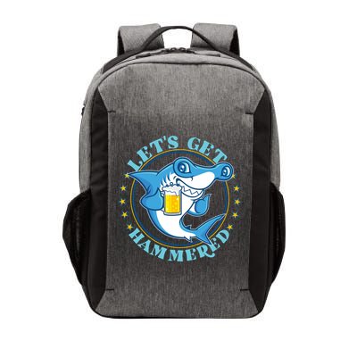 Let's Get Hammered Hammerhead Shark Beer Vector Backpack